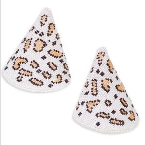 Rebecca De Ravenel Aida Leopard Clip On Earring